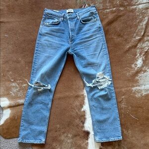 Agolde Classic Blue Denim Jeans